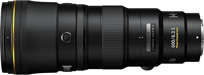 Nikon NIKKOR Z 600mm F/6.3 VR S – Full-Frame – Black