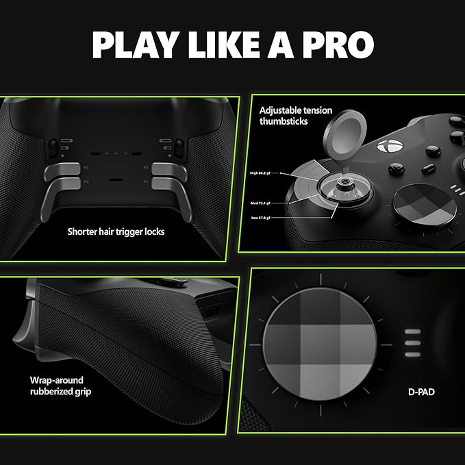 Xbox Elite Wireless Controller Series 2 Black - Excellent - Refurbished Microsoft