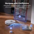 Roborock Qrevo Master Robotic Vacuum Cleaner with Multifunctional Dock - White - Excellent Refurbished Roborock