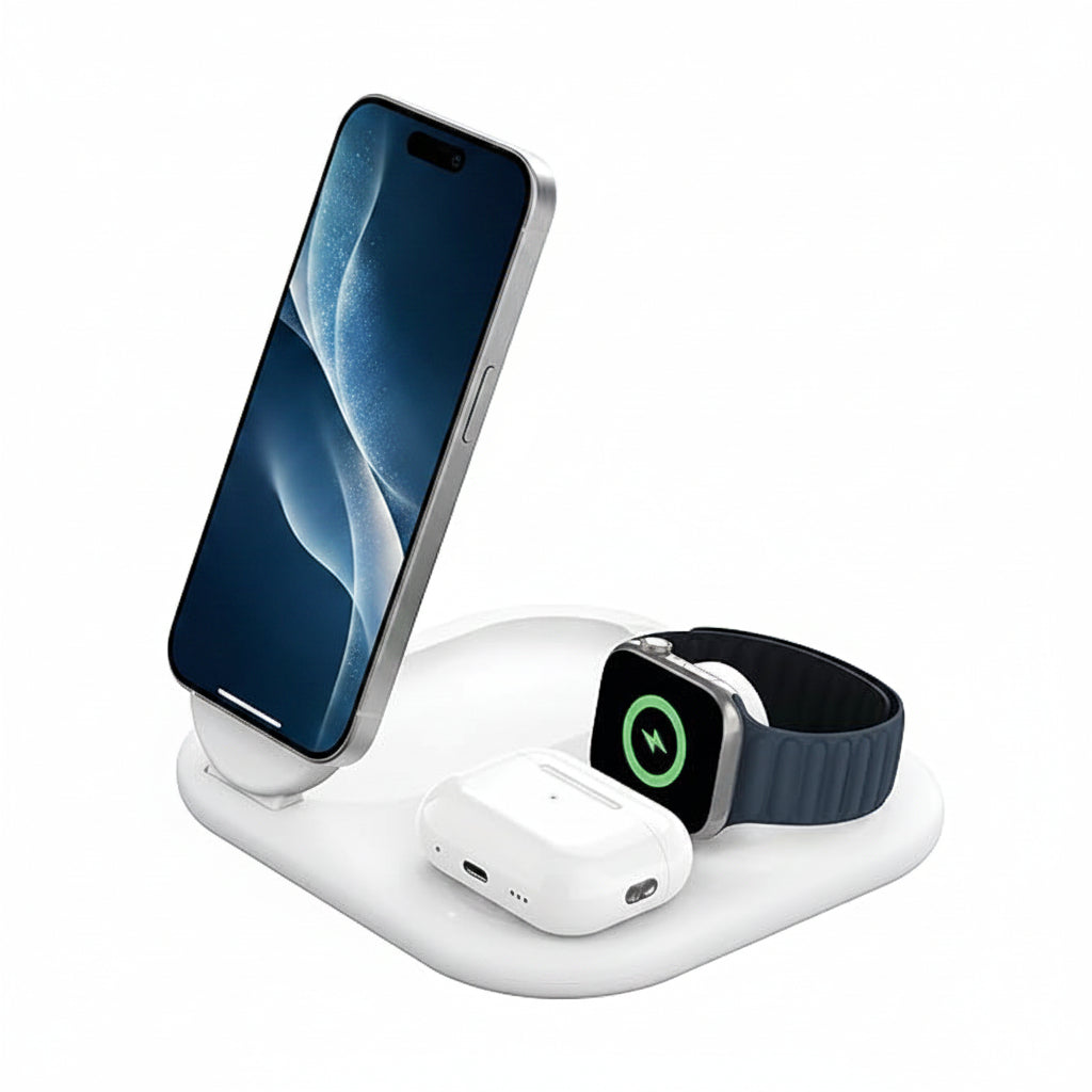 SPROUT Qi2 Magnetic Foldable Wireless Charger – White - Fast Portable Magnetic Charger (Copy) SPROUT