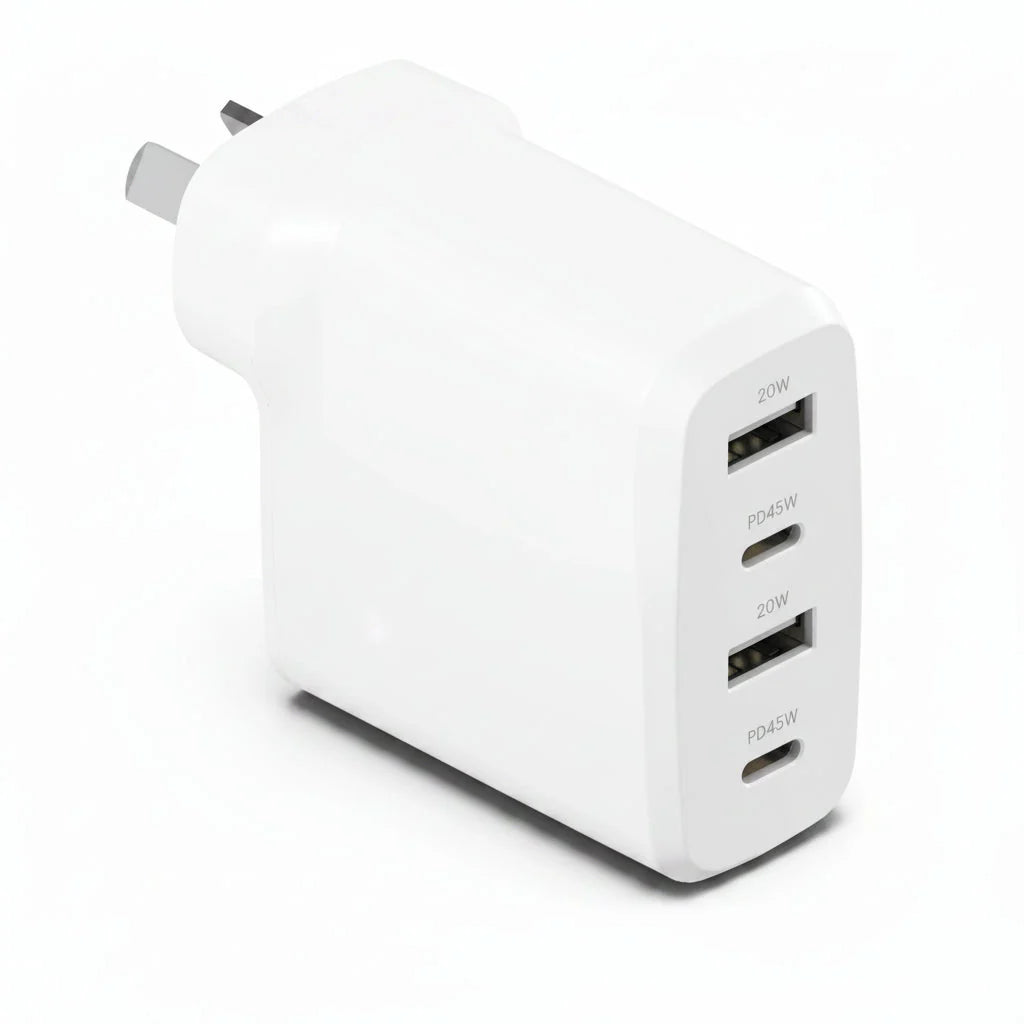 Cygnett 45W Multiport Wall Charger - White - Fast USB-C Charger Cygnett