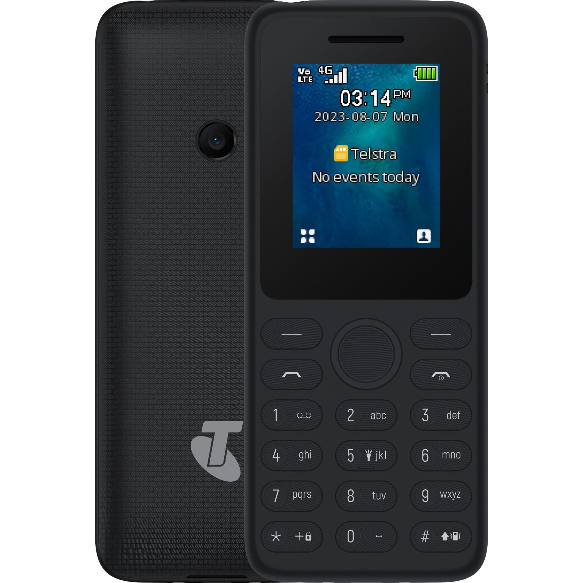 Telstra Prepaid T-Lite 4G 128MB - Black - Pristine - Refurbished Telstra