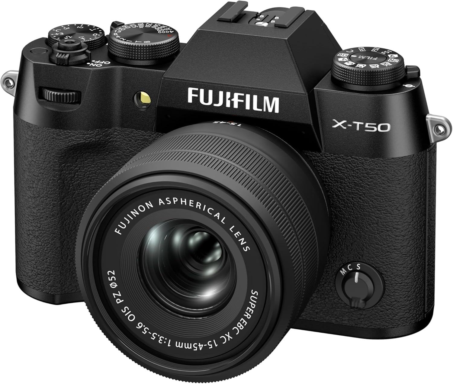 Fujifilm X-T50 Mirrorless Camera with XC 15-45mm F/3.5-5.6 Lens (Charcoal Silver)