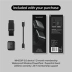 WHOOP Peak 5.0 Health & Fitness Tracker – Black Whoop