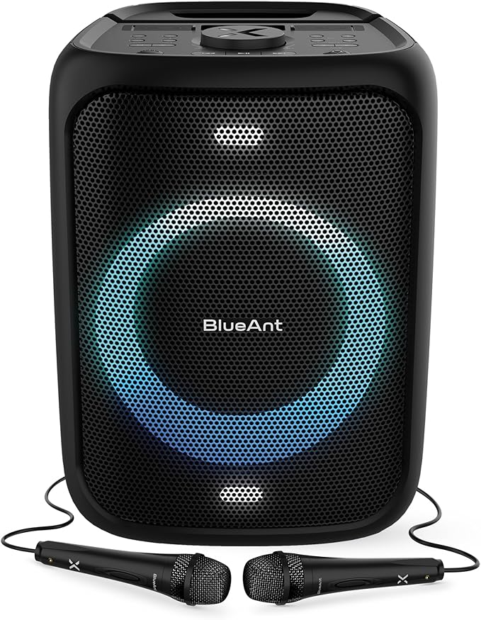 Blueant  X5 Portable 60W Bluetooth Party Speaker with 2 Microphones - Black - Pristine - Refurbished BlueAnt