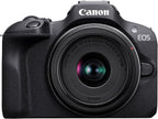 Canon EOS R100 Mirrorless Camera Kit with RF-S 18-45mm Lens – 24.1MP APS-C – Compact & Lightweight (Black) canon