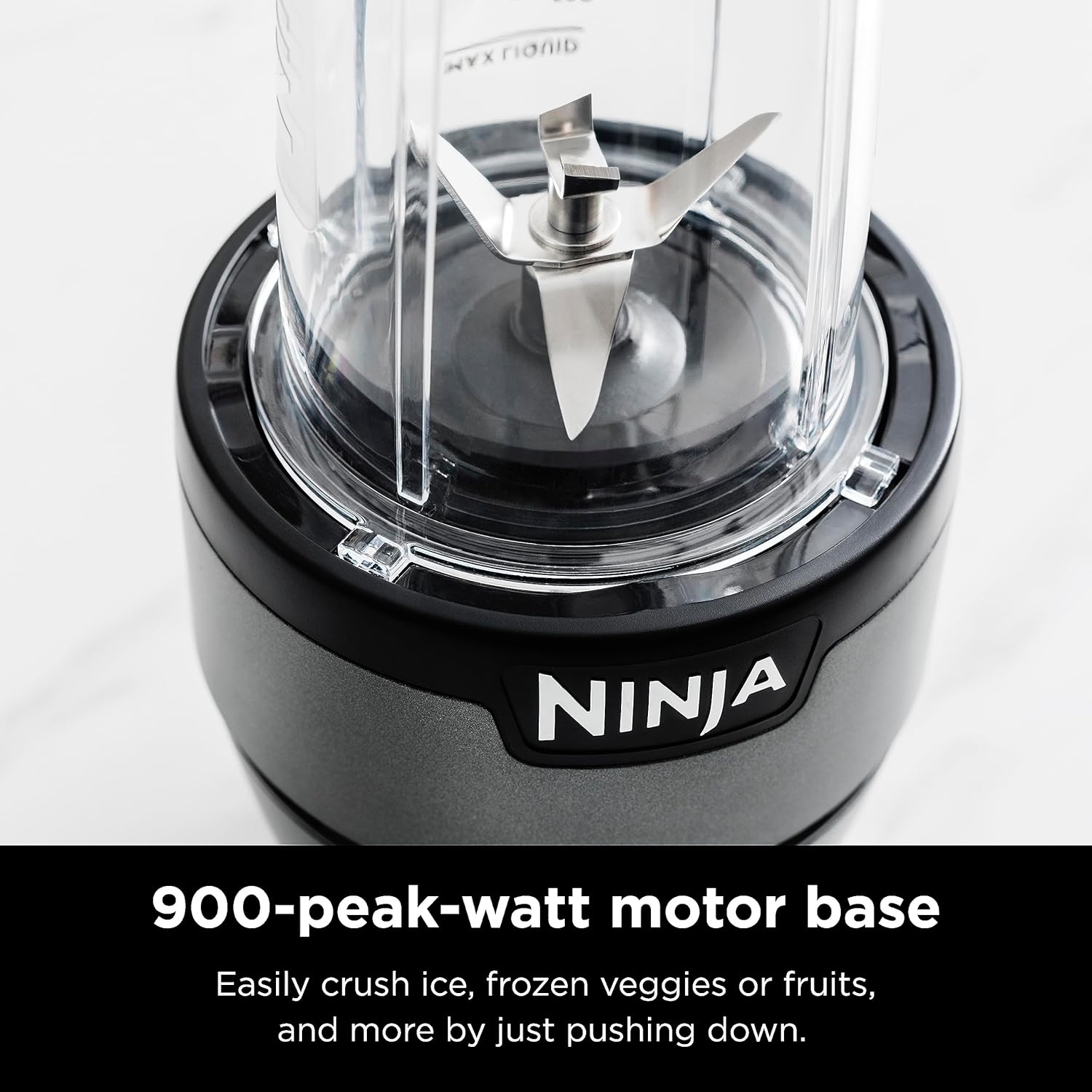 Powerful Ninja Nutri-Blender Plus 900W Personal Blender for Smoothies, Shakes & Ice Crushing Black - (AU Version)