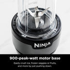 Powerful Ninja Nutri-Blender Plus 900W Personal Blender for Smoothies, Shakes & Ice Crushing Black - (AU Version) - Pristine - Refurbished