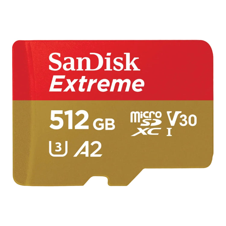 SanDisk Extreme microSDXC UHS-I 512GB Memory Card - No Adapter
