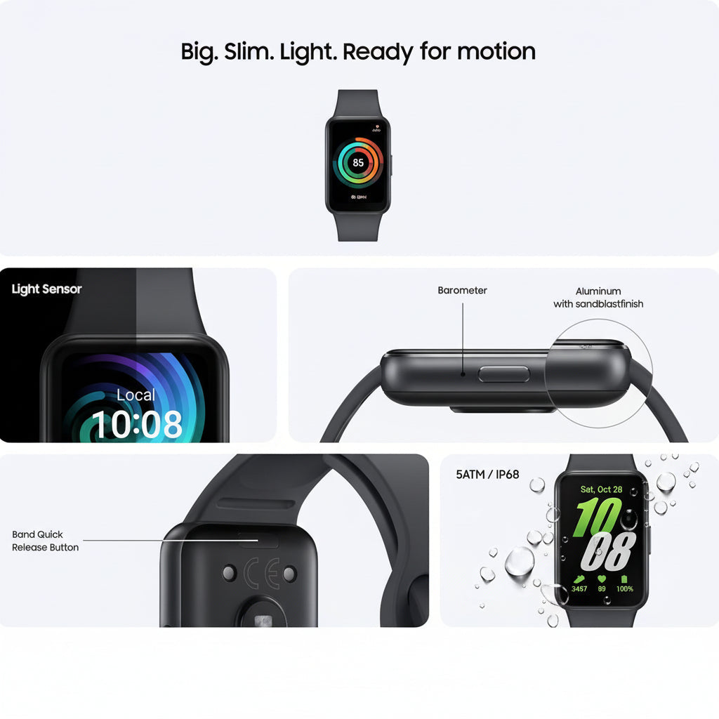 Samsung Galaxy Fit3 - Smart Fitness Smartwatch Grey - Good Samsung