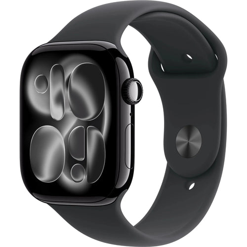 Apple Watch Series 11 46mm Jet Black Aluminium Case GPS Sport Band (M/L) – Black APPLE