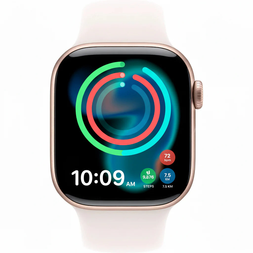 Apple Watch Series 11 42mm Rose Gold Aluminium Case Blush Band (S) GPS + Cellular 64GB Smartwatch Telstra