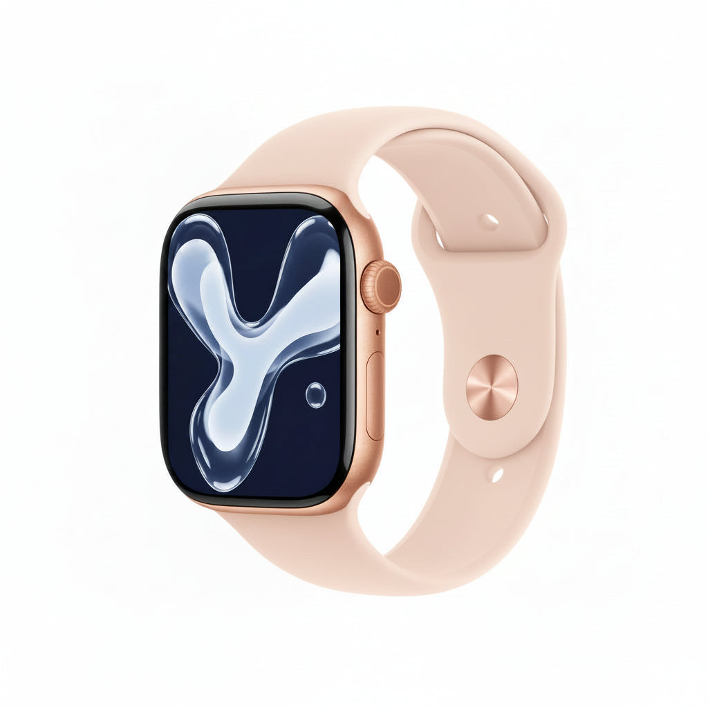 Apple Watch Series 10 GPS + Cellular 42mm,46mm - Rose Gold, Silver, Jet Black  - Aluminum Case with Sport Band Apple