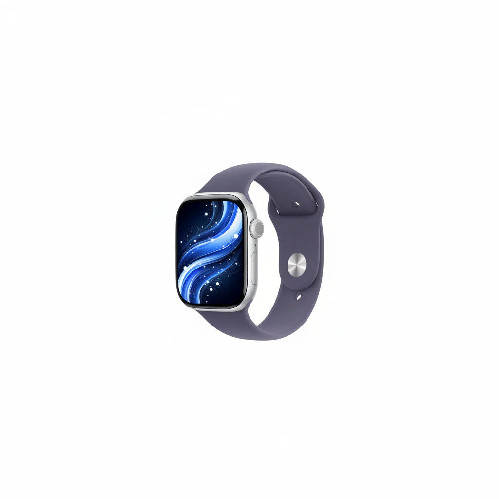Apple Watch Series 11 46mm GPS + Cellular Aluminium Case – Jet Black, Space Grey, Silver, Rose Gold with Black Sport Band Smartwatch - Acceptable - Refurbished (Copy) Apple
