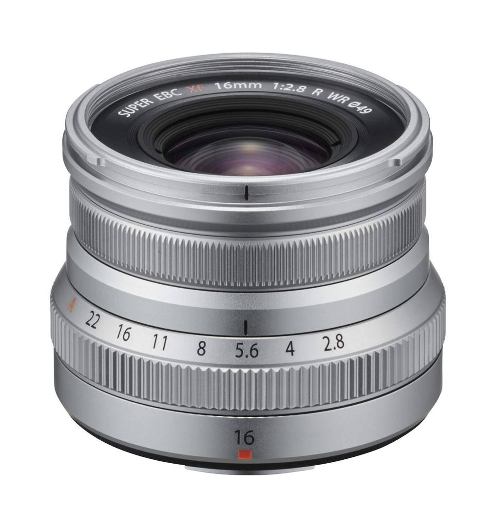 Fujifilm XF 16mm F2.8 R WR Lens (Silver) – Compact Wide-Angle Prime for X-Series Cameras