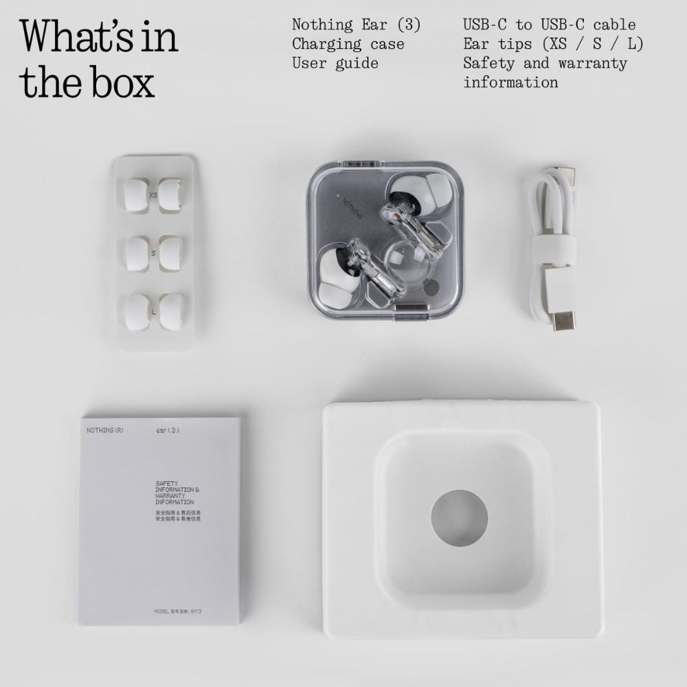 Nothing Ear (3) B171 Wireless Earbuds – Black, White (Copy) Nothing