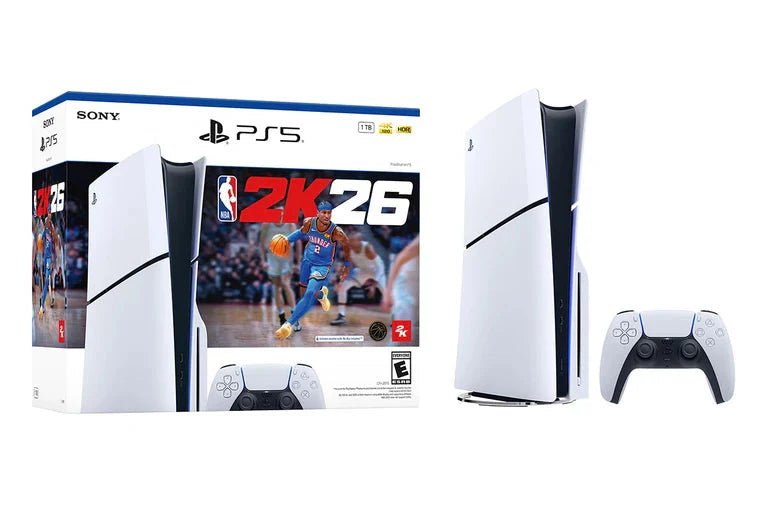 PS5 PlayStation 5 Slim Console NBA 2K26 Bundle Latest Edition, Fast Gameplay & Stunning Graphics Tristar Online