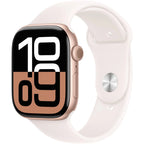 Refurbished Apple Watch Series 10 top-down view with strap