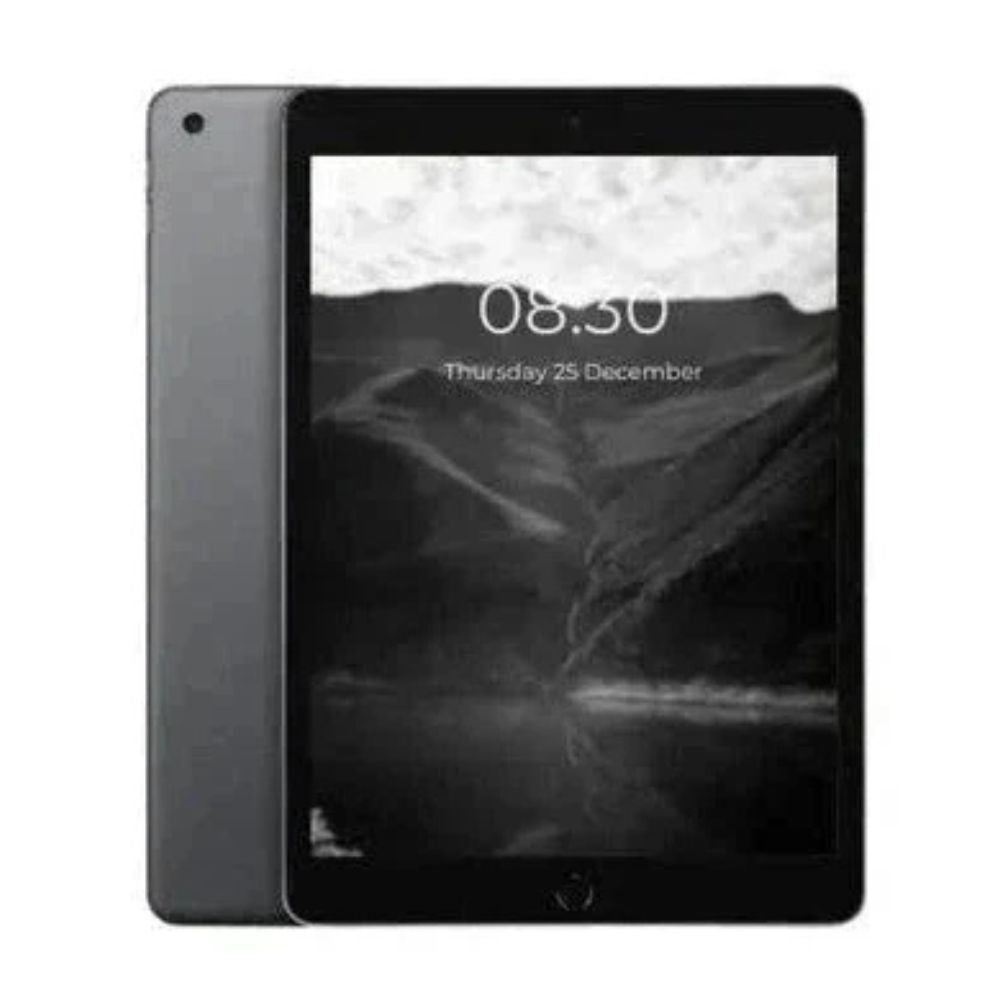 Refurbished iPad 7th Gen – rear and side visible, showing slim design and metallic back