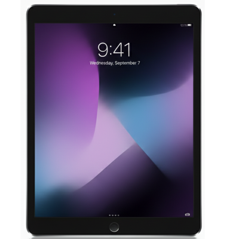 Refurbished iPad Pro 9.7" 32GB Space Gray – front view, clean screen