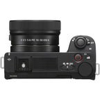 Sony ZV-E10 Mirrorless Camera with 16-50mm Lens (ILCZV-E10L) – 24.2MP APS-C, 4K Video, Black SONY