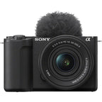 Sony ZV-E10 Mirrorless Camera with 16-50mm Lens (ILCZV-E10L) – 24.2MP APS-C, 4K Video, Black SONY