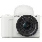Sony ZV-E10 Mirrorless Camera with 16-50mm Lens (ILCZV-E10L) (White)