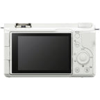 Sony ZV-E10 Mirrorless Camera with 16-50mm Lens (ILCZV-E10L) (White)