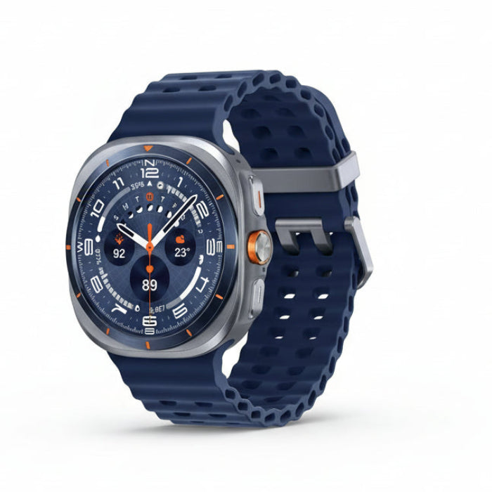 Close‑up of Galaxy Watch Ultra 47mm showing sleep tracking summary with sleep stages and score.