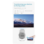 Front view of ZENTUS projector with projector lens prominent