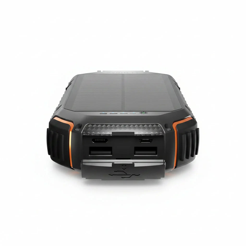Cygnett Solar Power Bank 20,000mAh Outdoor 15W Portable Charger - Black Tristar Online
