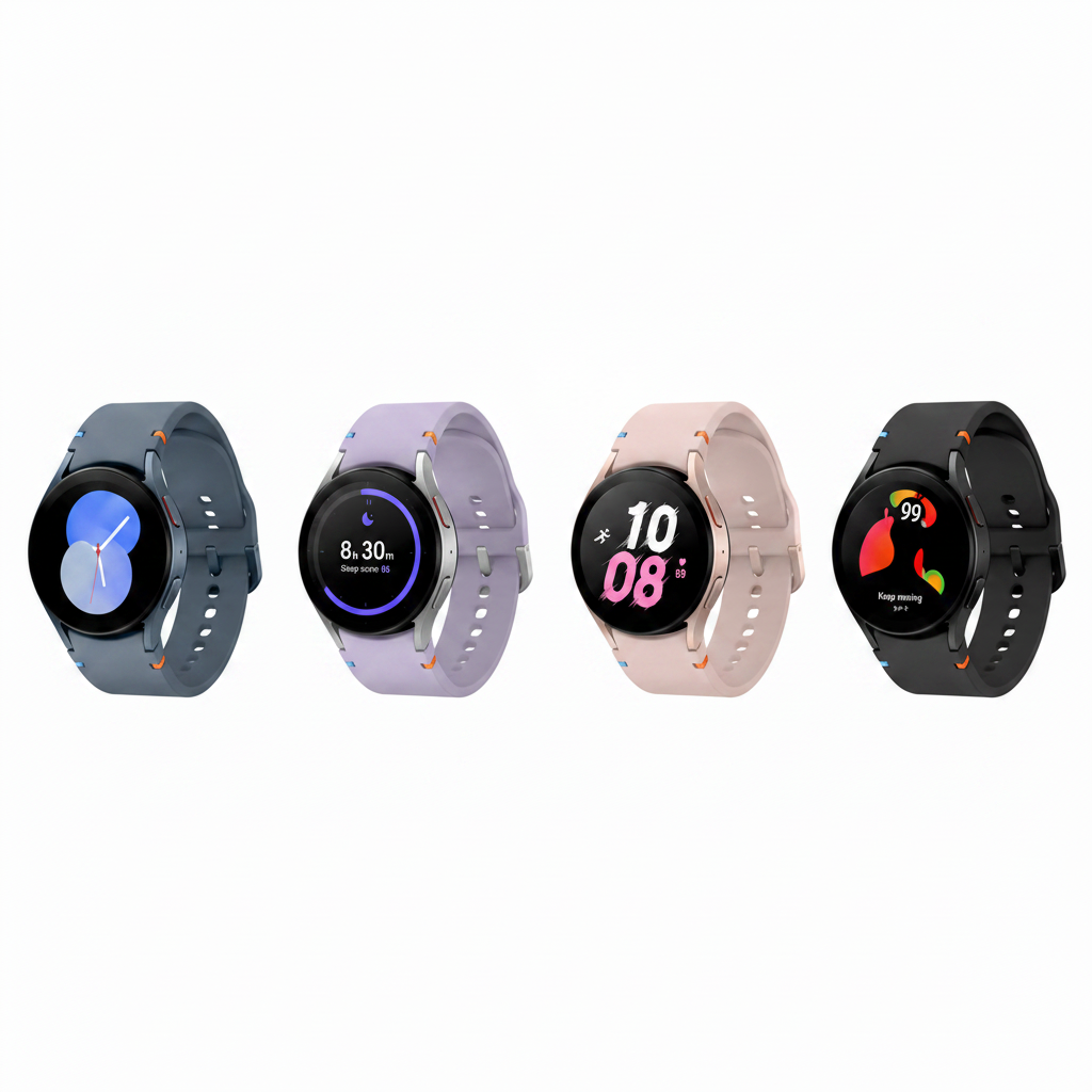 Galaxy Watch5 40mm, 44mm Bluetooth - Graphite, Silver, Rose Gold, Sapphire - Pristine - Refurbished Samsung