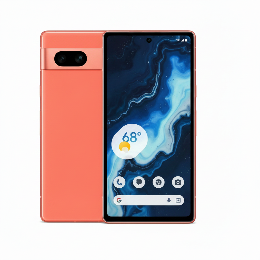 Google Pixel 7a Smartphone - 128GB - Charcoal,&nbsp;Snow, Sea, and Coral - Excellent - Refurbished Google