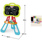 Child’s magnetic drawing board with doodles and creative artwork