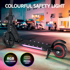 Electric Scooter 130W 16KM/H LED Light Folding Portable Riding Commuter Black (Copy) Tristar Online
