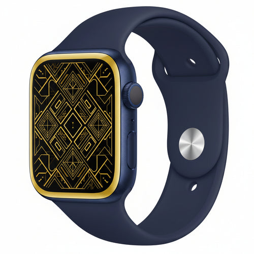 Apple Watch Series 6 44MM GPS + Cellular - Blue Aluminium Case Denim Sport Band with 100% battery - Pristine - Refurbished