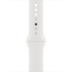 Apple Watch Series 8 GPS, 45mm Silver Aluminium Case with S/M White Sport Band ( Refurbished Grade - C )