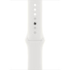 Apple Watch Series 8 GPS + Cellular, 45mm Silver Aluminium Case with S/M White Sport Band - Pristine - Refurbished Apple