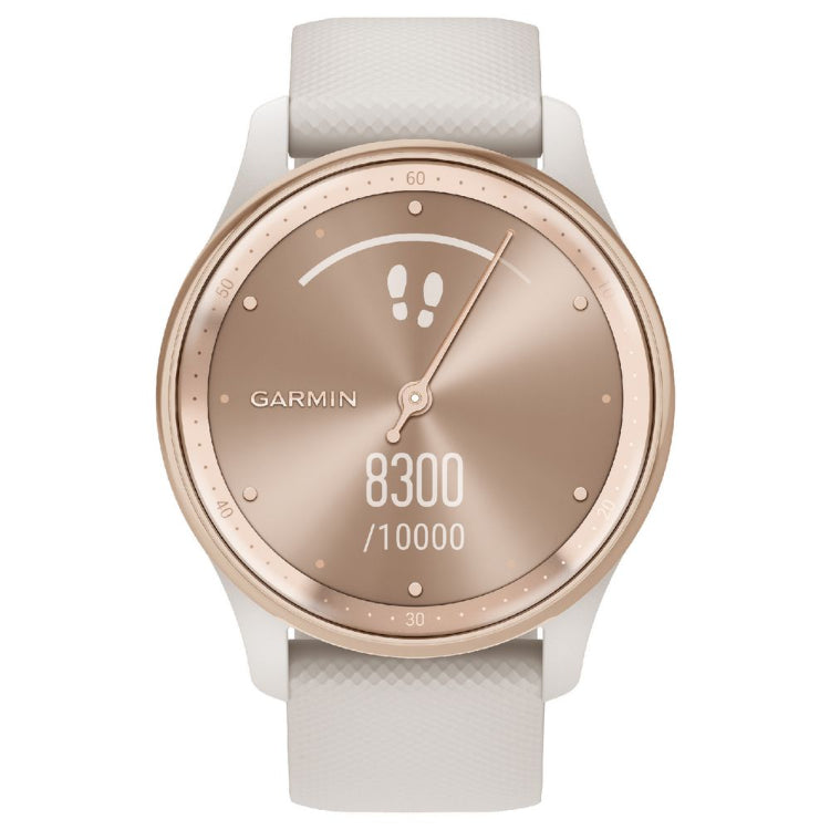 Garmin vívomove Trend Hybrid Smartwatch, White Cream - Acceptable - Refurbished Garmin