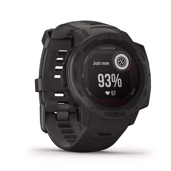 Garmin Instinct Solar GPS Multi Sport Watch - Black (Refurbished Grade-A )