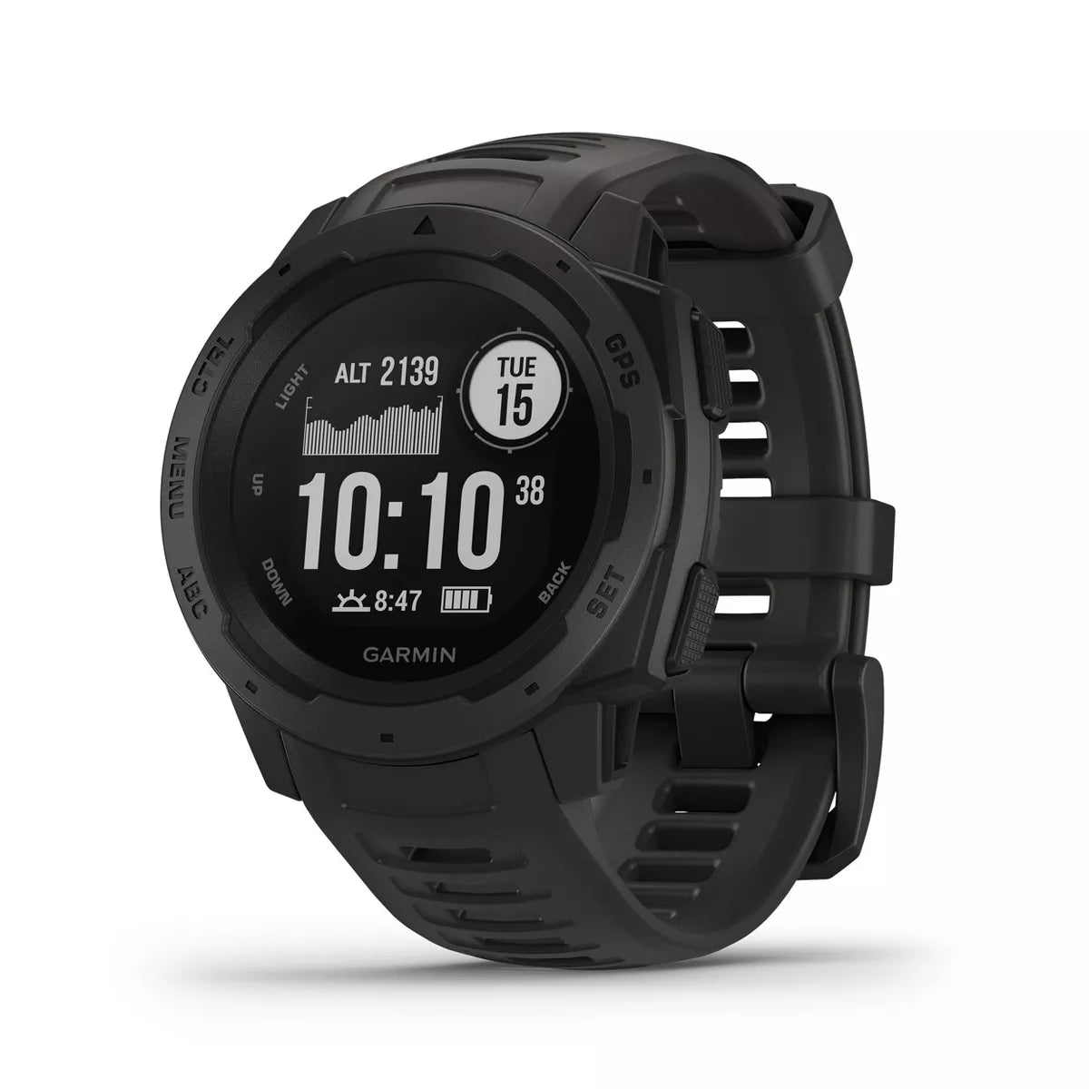 Garmin Instinct Rugged GPS Smartwatch Graphite (Refurbished Grade-B)