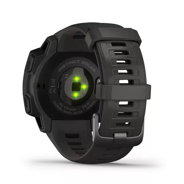 Garmin Instinct Solar GPS Multi Sport Watch - Black (Refurbished Grade-A )