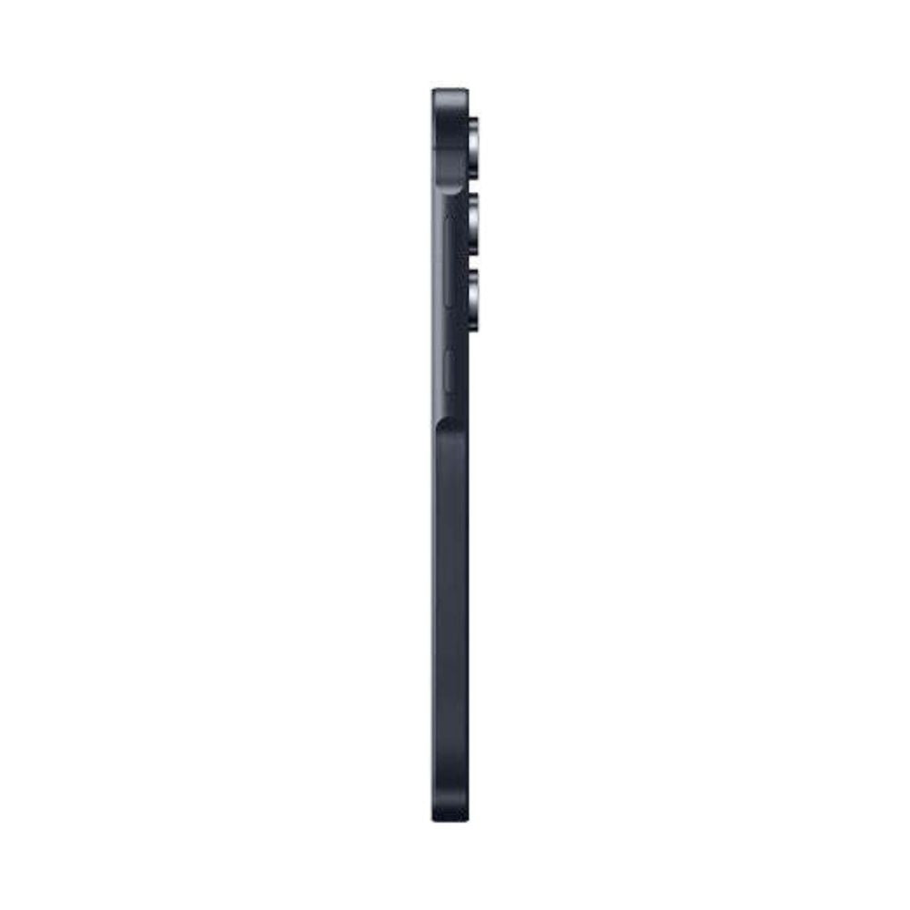 Galaxy A55 5G Navy displayed at slight angle showing screen, edges and back panel