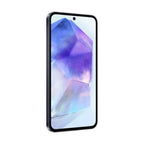 Top/front view of Galaxy A55 5G Navy showing full front panel and edges