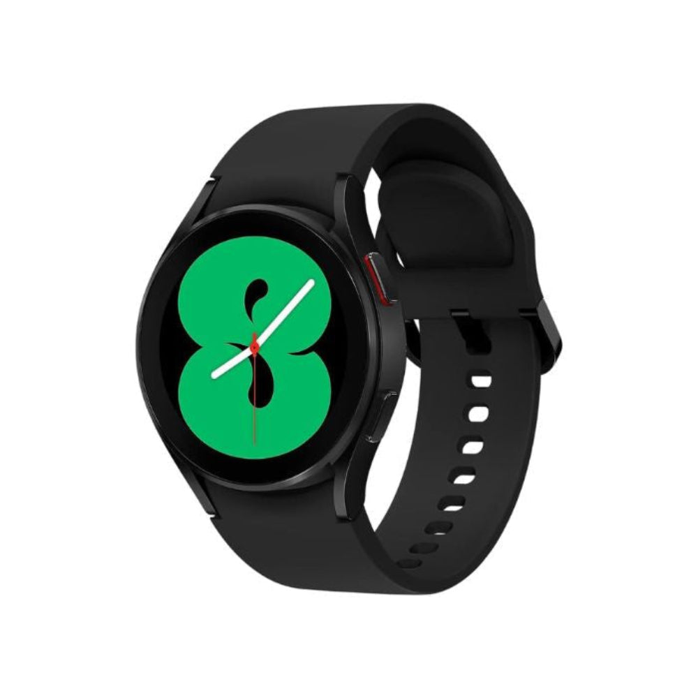 Galaxy Watch 4 40mm black shown front-on