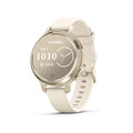Garmin Lily 2 Smartwatch - Cream Gold with Coconut Silicone Band - Pristine Refurbished