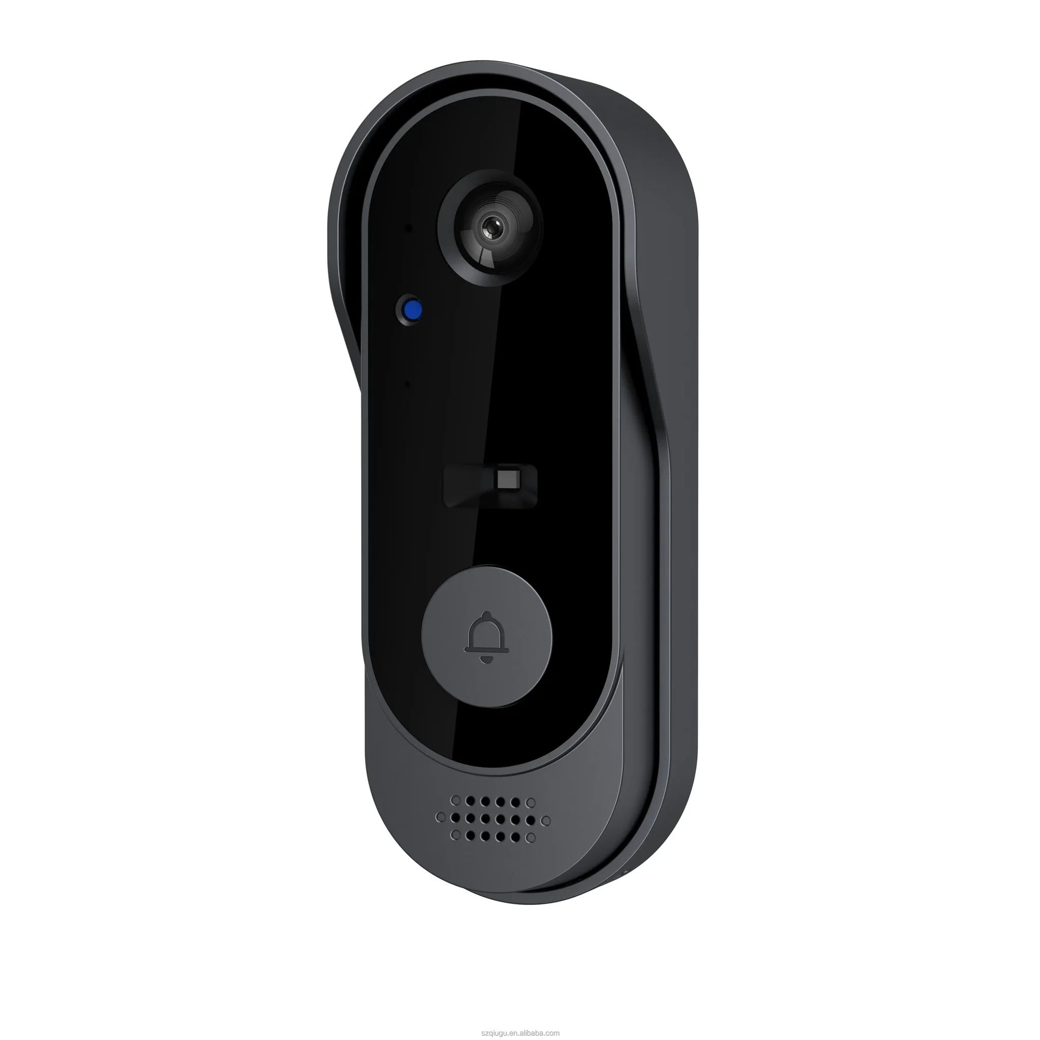 Wireless 1080P HD Video Doorbell with Two-Way Audio, Motion Detection & Night Vision - Black