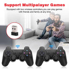 X2 Game Stick 4K GD10 Plus YE Retro Video Gaming Console HD 64GB 30000 Mini Classic Gaming Console ( Refurbished Grade - A )