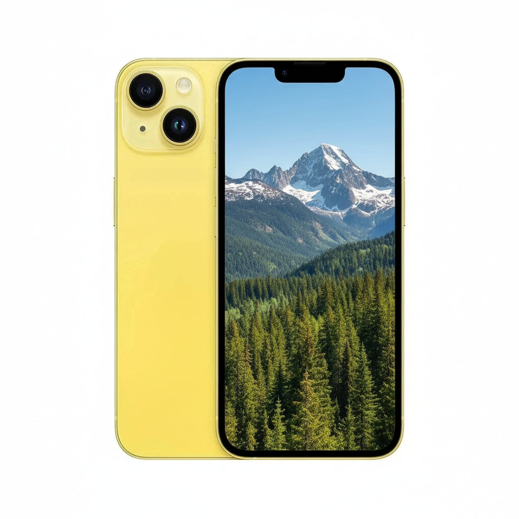 Apple iPhone 14 - 128GB / 256GB / 512GB - Midnight, Starlight, (PRODUCT)RED, Blue, Purple, Yellow With 100% battery - Pristine - Refurbished Apple