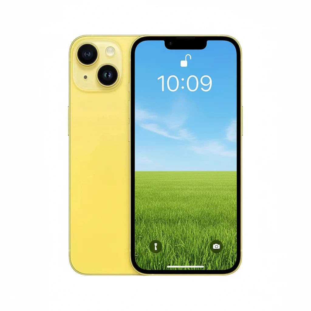 Apple iPhone 14 - 128GB / 256GB / 512GB - Midnight, Starlight, (PRODUCT)RED, Blue, Purple, Yellow With 100% battery - Pristine - Refurbished Apple